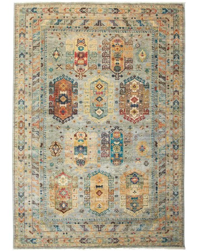 Tappeto Tribal Pakistan marrone grigio 170x246