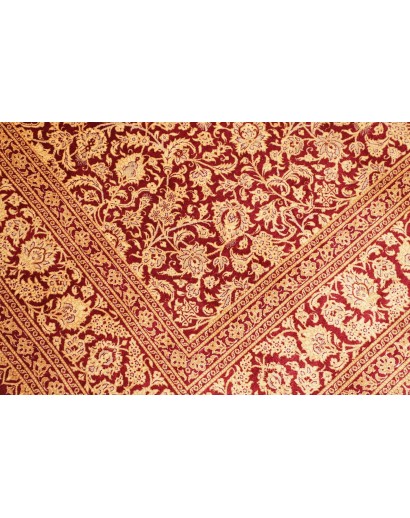 Tappeto Ghom seta Persia marrone 162x240