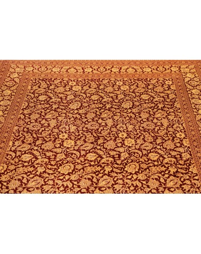 Tappeto Ghom seta Persia marrone 162x240