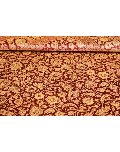 Tappeto Ghom seta Persia marrone 162x240