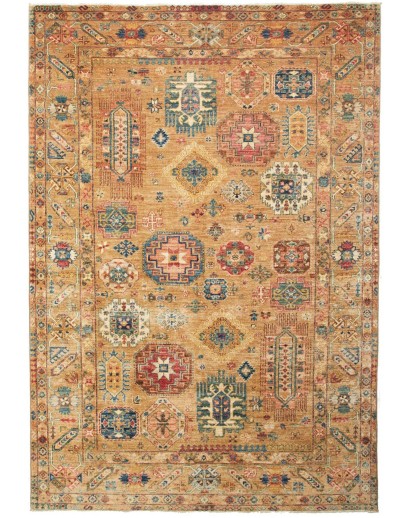 Tappeto Tribal Pakistan marrone bianco 167x243