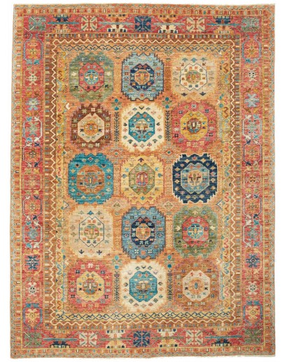 Tappeto Tribal Pakistan marrone arancione 172x233