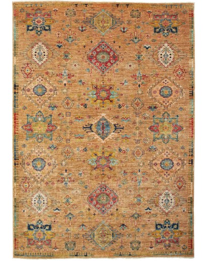 Tappeto Tribal Pakistan arancione grigio 170x240