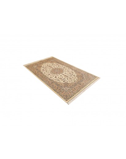 Tappeto Ghom seta Persia giallo 126x198