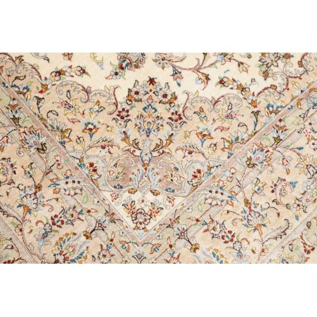 Tappeto Ghom seta Persia giallo 126x198