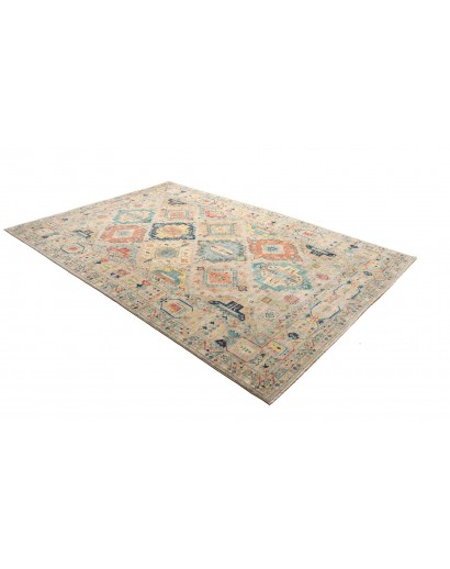 Tappeto Tribal Pakistan marrone grigio 201x296