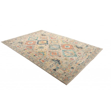 Tappeto Tribal Pakistan marrone grigio 201x296