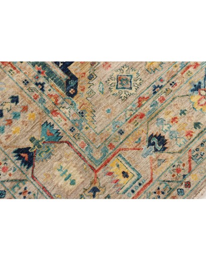 Tappeto Tribal Pakistan marrone grigio 201x296