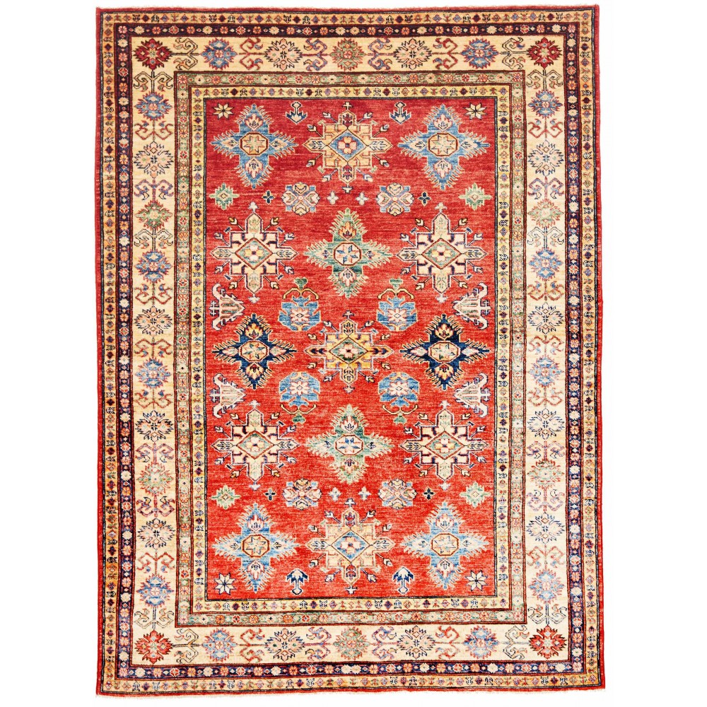 Tappeto Kazak Fine Pakistan marrone grigio 153x207