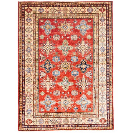 Tappeto Kazak Fine Pakistan marrone grigio 153x207