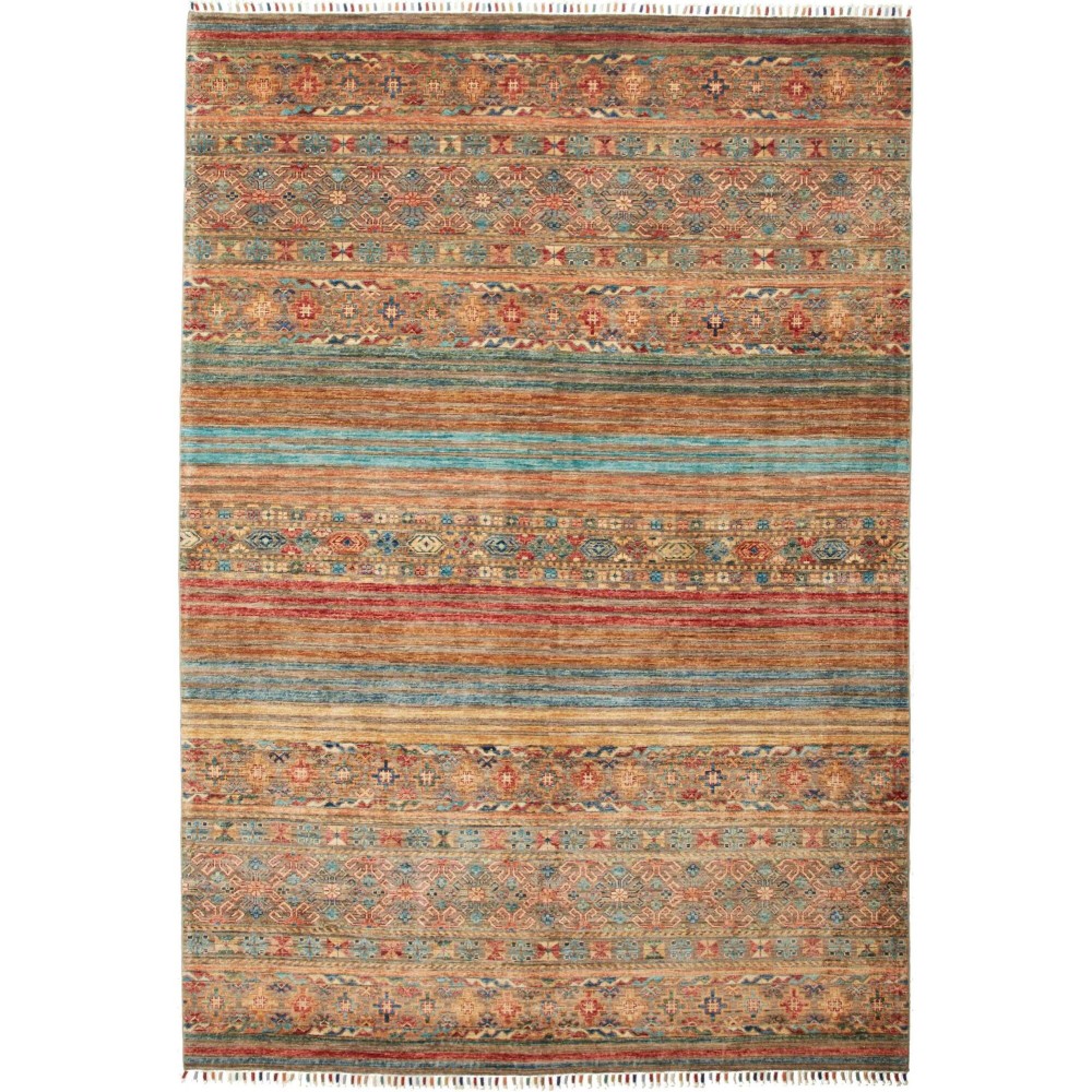Tappeto Rubin Pakistan marrone bianco 172x246 Tappeto Rubin Pakistan marrone bianco 172x246
