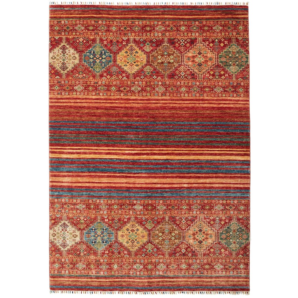 Tappeto Rubin Pakistan marrone grigio 170x241 Tappeto Rubin Pakistan marrone grigio 170x241