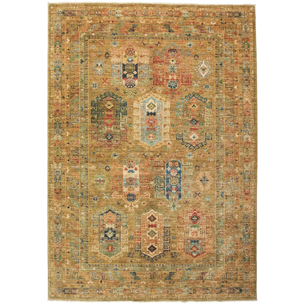 Tappeto Tribal Pakistan arancione grigio 169x240 Tappeto Tribal Pakistan arancione grigio 169x240
