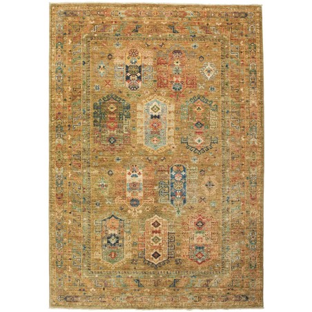 Tappeto Tribal Pakistan arancione grigio 169x240