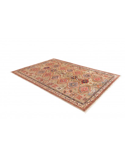 Tappeto Kazak Fine Pakistan marrone grigio 178x262