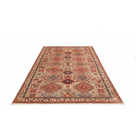 Tappeto Kazak Fine Pakistan marrone grigio 178x262