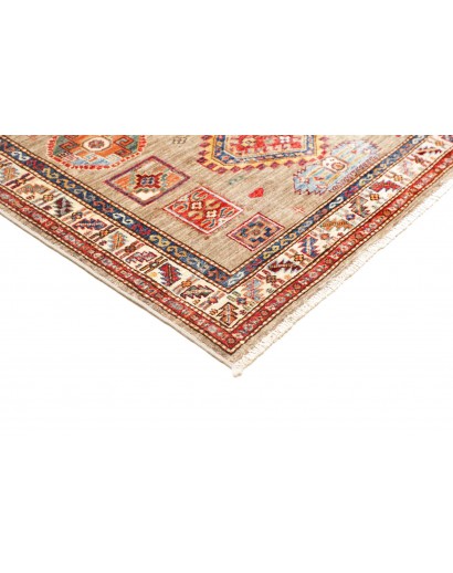 Tappeto Kazak Fine Pakistan marrone grigio 178x262