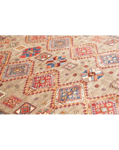 Tappeto Kazak Fine Pakistan marrone grigio 178x262