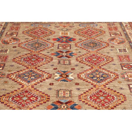 Tappeto Kazak Fine Pakistan marrone grigio 178x262