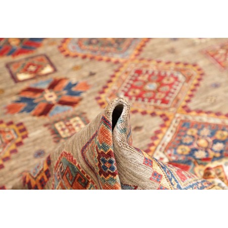 Tappeto Kazak Fine Pakistan marrone grigio 178x262