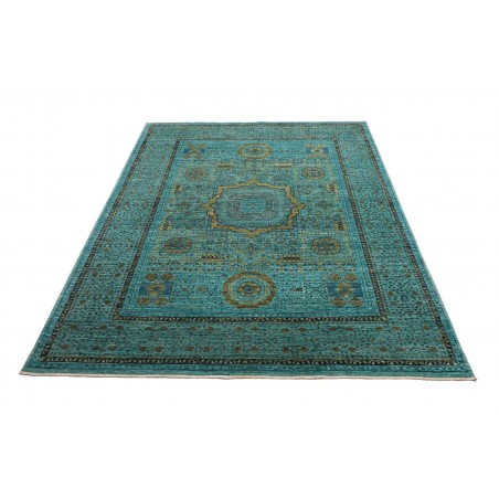 Tappeto Mamlouk Pakistan azzurro grigio 173x243