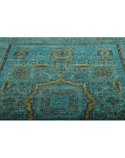 Tappeto Mamlouk Pakistan azzurro grigio 173x243