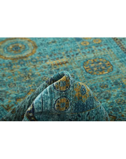 Tappeto Mamlouk Pakistan azzurro grigio 173x243