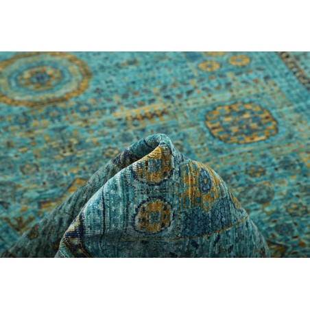 Tappeto Mamlouk Pakistan azzurro grigio 173x243
