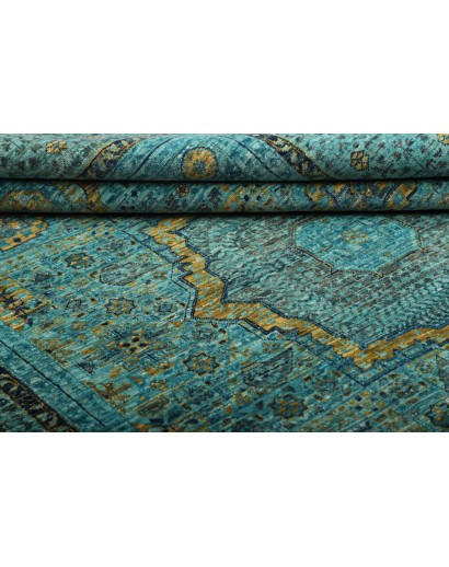 Tappeto Mamlouk Pakistan azzurro grigio 173x243