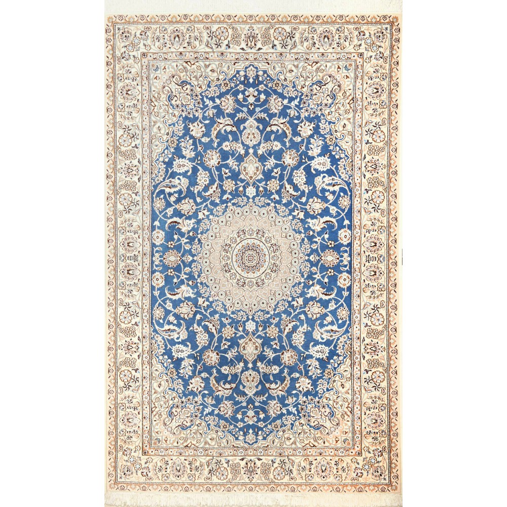 Tappeto Nain 9La Persia bianco grigio 150x235 Tappeto Nain 9La Persia bianco grigio 150x235