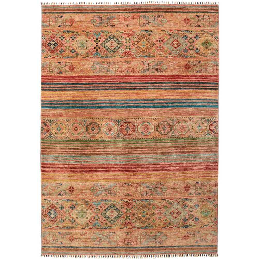 Tappeto Rubin Pakistan arancione grigio 169x237 Tappeto Rubin Pakistan arancione grigio 169x237