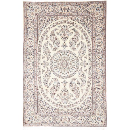 Tappeto Nain 9La Persia bianco azzurro 206x308