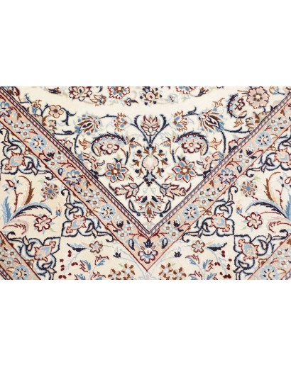 Tappeto Nain 9La Persia bianco azzurro 206x308