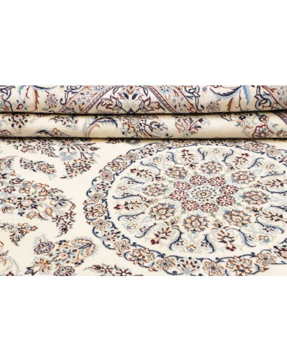 Tappeto Nain 9La Persia bianco azzurro 206x308