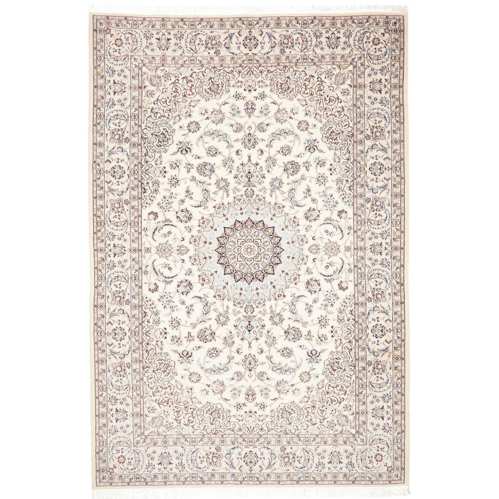 Tappeto Nain 9La Persia bianco azzurro 208x310