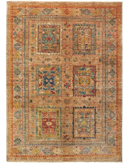 Tappeto Tribal Pakistan arancione grigio 151x208