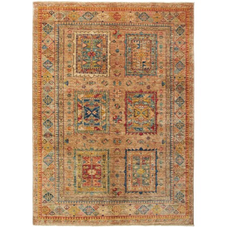 Tappeto Tribal Pakistan arancione grigio 151x208