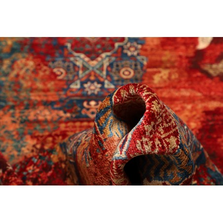 Tappeto Mona Pakistan rosso grigio 72x358