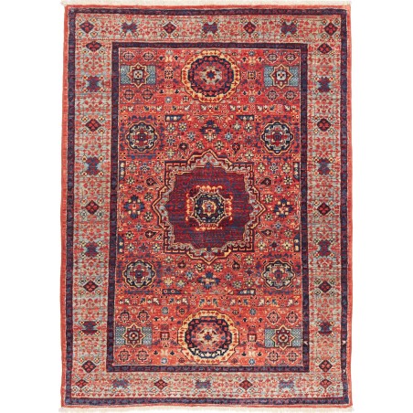 Tappeto Mamlouk Pakistan rosso grigio 84x120