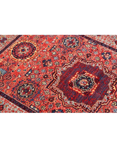 Tappeto Mamlouk Pakistan rosso grigio 84x120