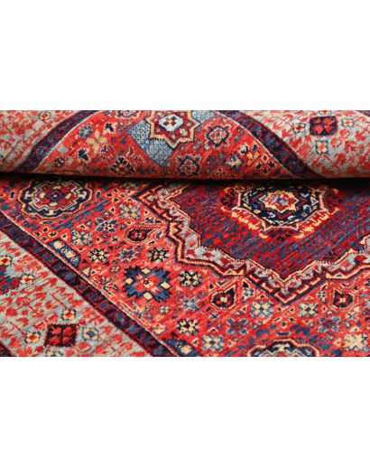 Tappeto Mamlouk Pakistan rosso grigio 84x120