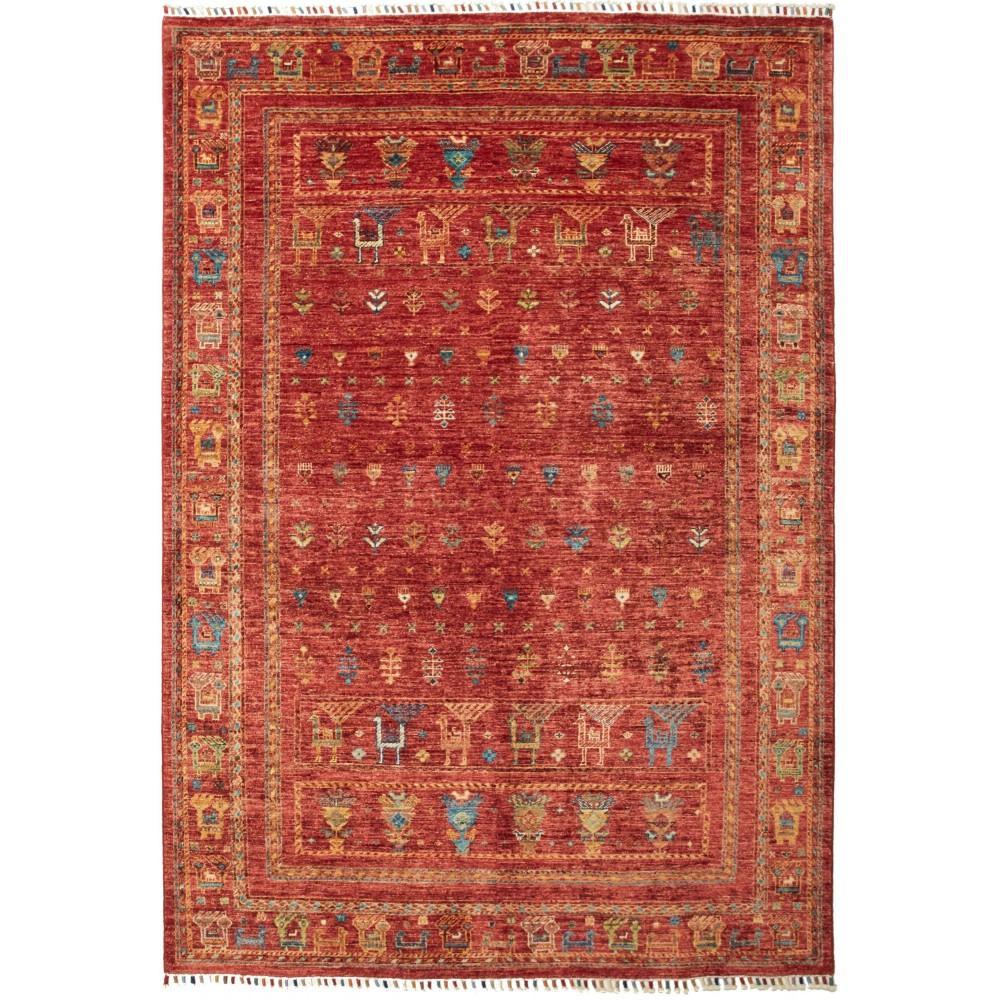 Tappeto Rubin Pakistan marrone arancione 146x210 Tappeto Rubin Pakistan marrone arancione 146x210