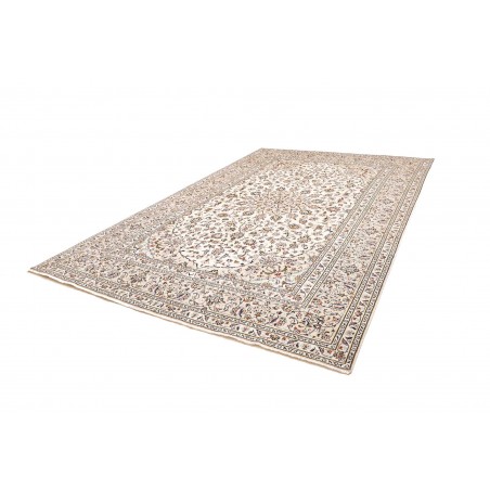 Tappeto Kashan Persia bianco grigio 240x355