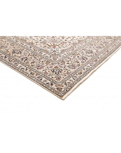 Tappeto Kashan Persia bianco grigio 240x355