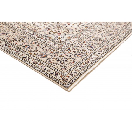 Tappeto Kashan Persia bianco grigio 240x355