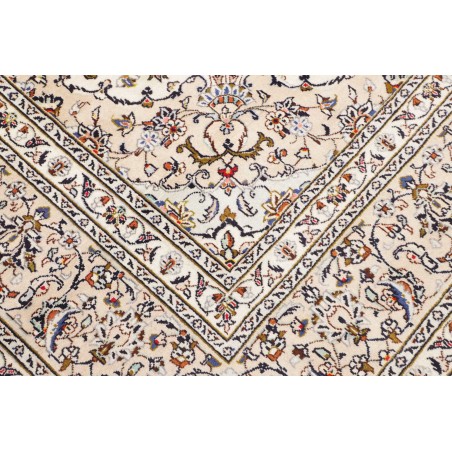 Tappeto Kashan Persia bianco grigio 240x355