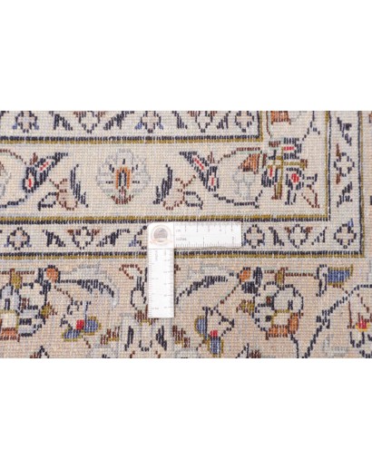 Tappeto Kashan Persia bianco grigio 240x355
