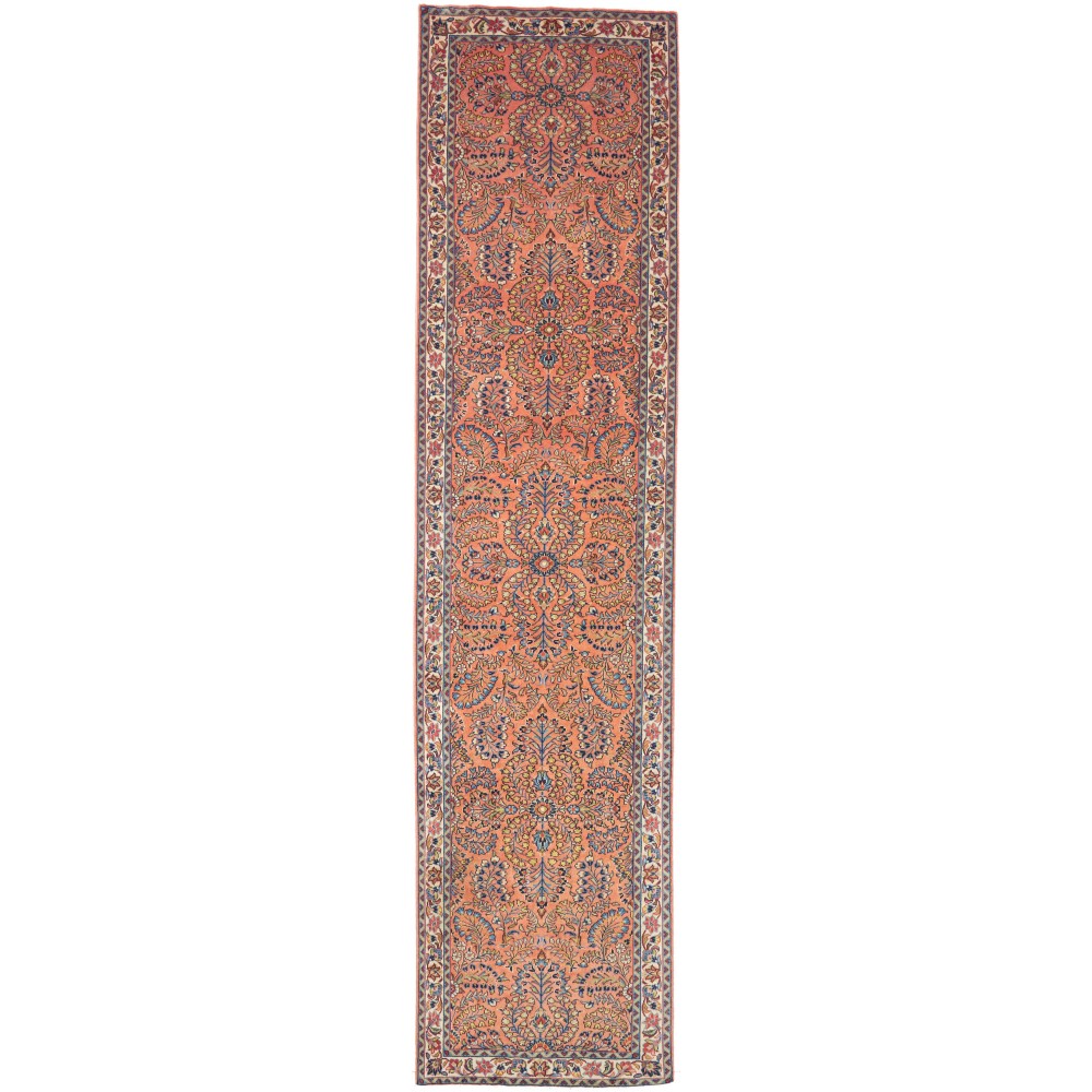 Tappeto Sarough Persia marrone grigio 92x403