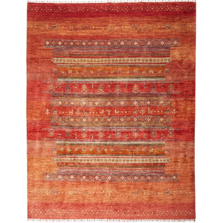 Tappeto Siva Pakistan rosso giallo 240x310