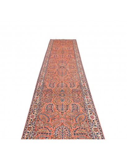 Tappeto Sarough Persia marrone grigio 92x403